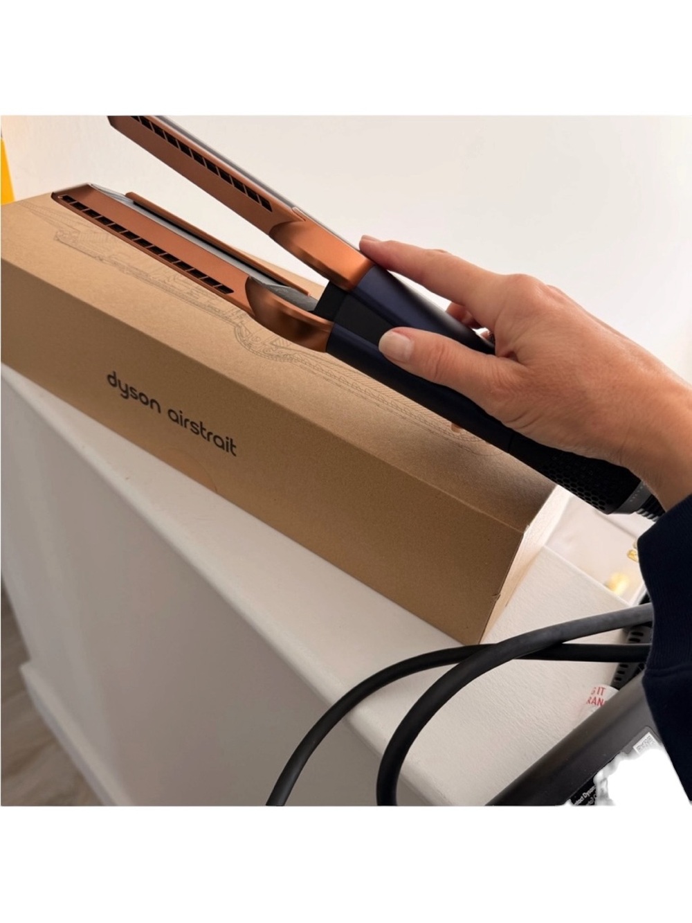 Dyson Airstrait Hair Straightener - Copper & Prussian Blue EUC